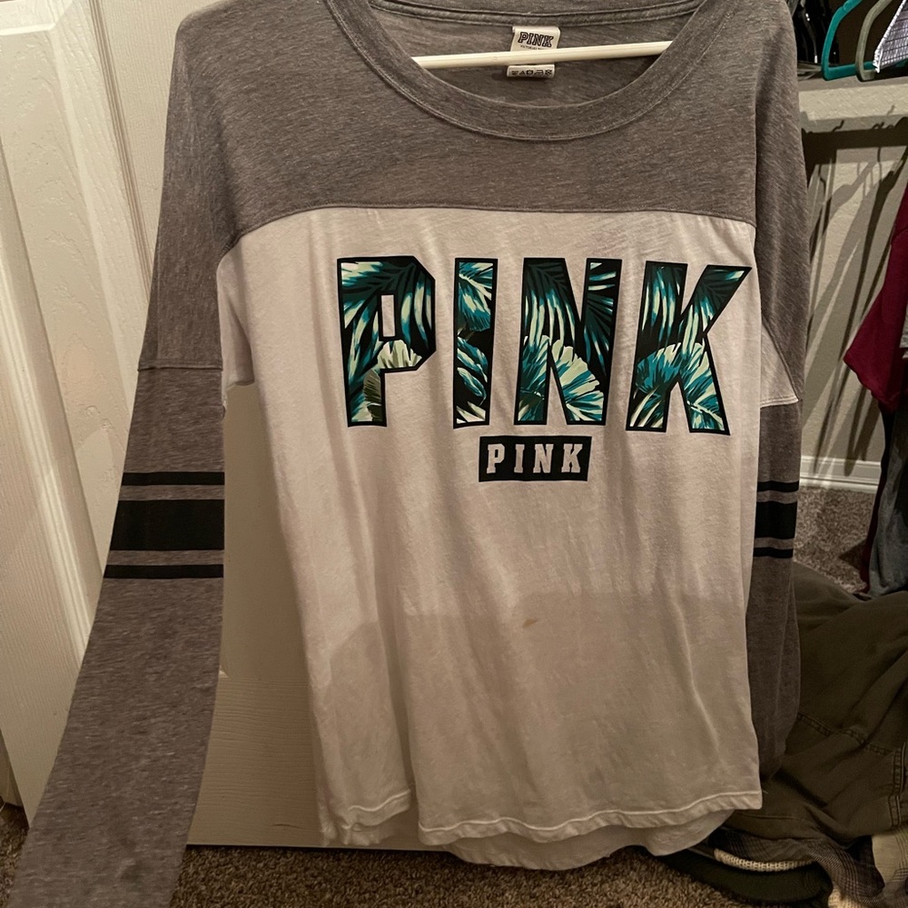 PINK open back long sleeve